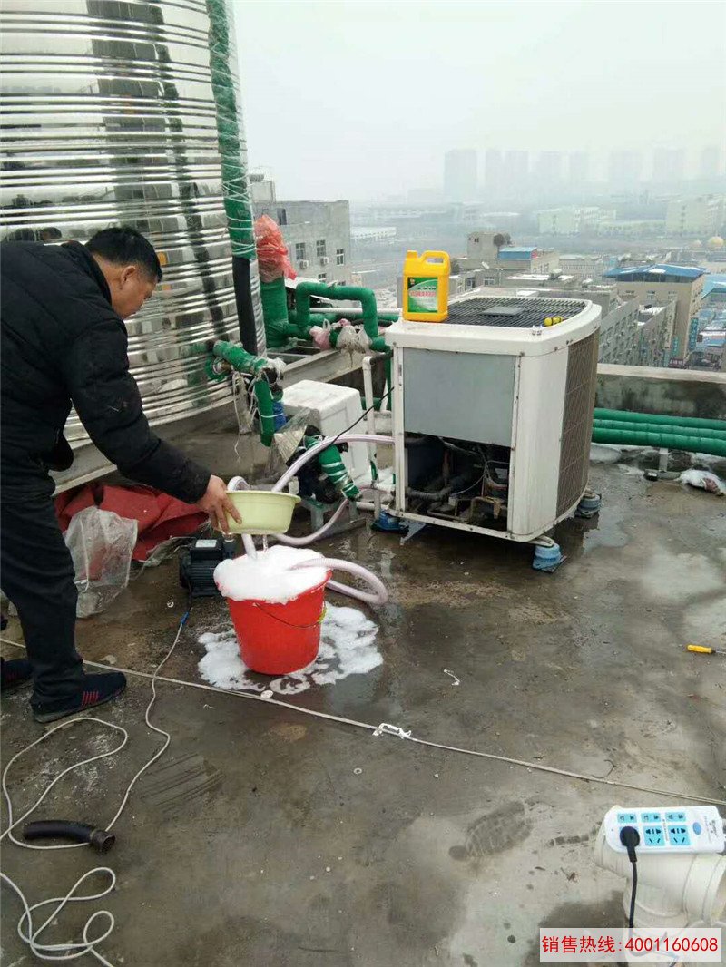 郑州微陌宾馆空气能除垢